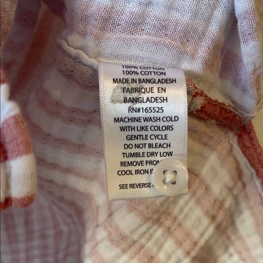 Lola River Striped Cotton Gauze Button Shirt - Picture 4 of 4